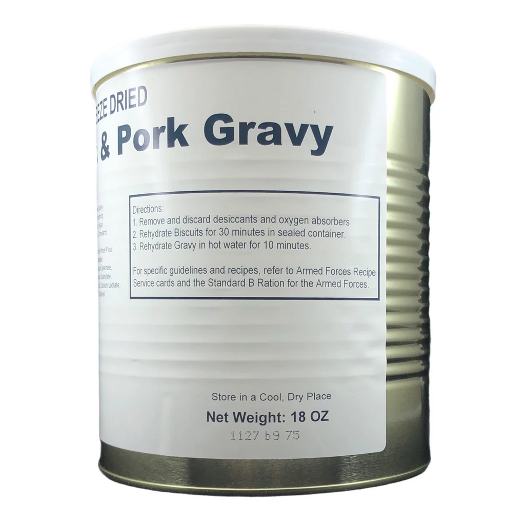 Freeze Dried Biscuits and Gravy #10 18 oz 8 Servings 1 Can L708775