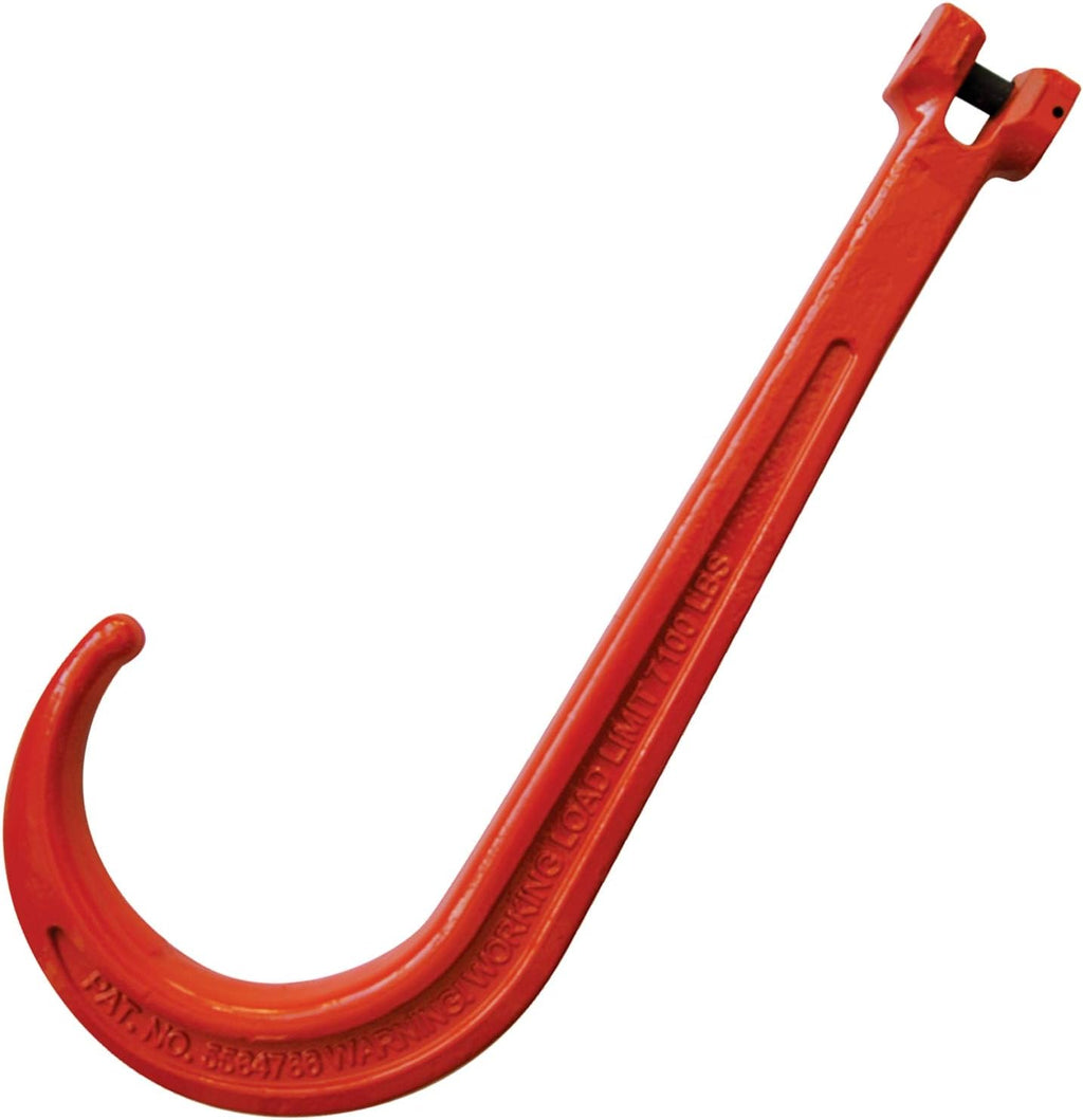Grade 80 Alloy Tow Chain with Forged Long J Hook - 3/8 Inch x 6 Foot - 7,100 Pound Safe Working Load X30714
