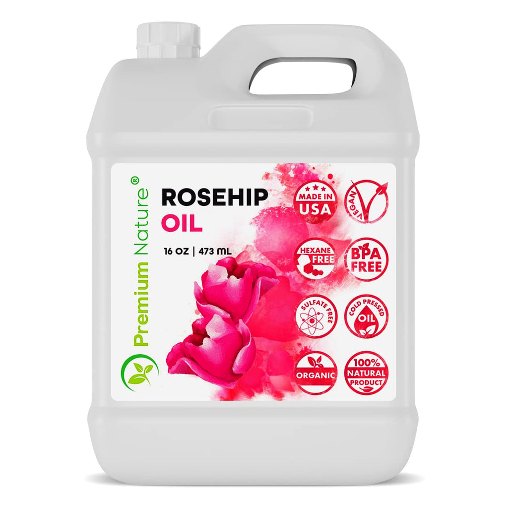16oz Cold Pressed Unrefined Rose Hip Seed Oil A993