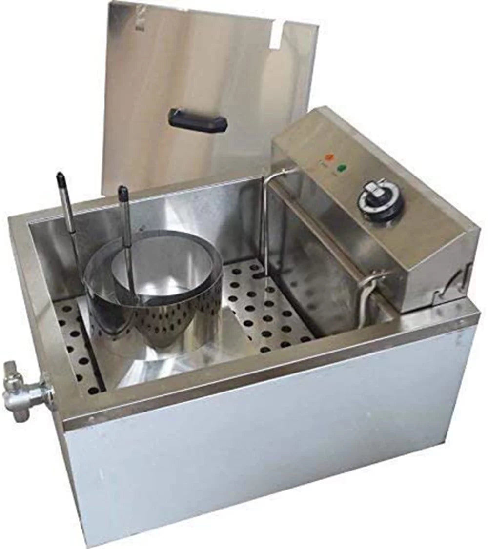 Stainless Steel Funnel Cake Deep Fryer with 2 Ring Molds E314010