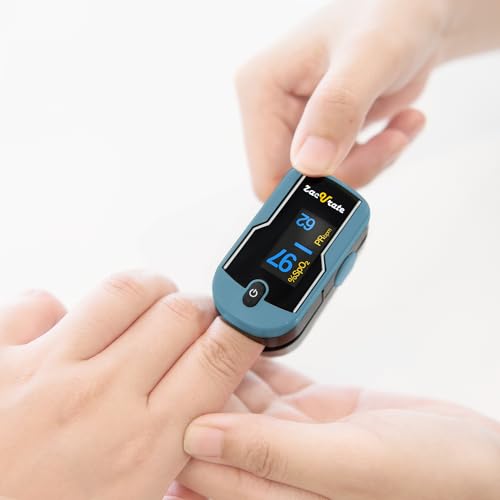Fingertip Pulse Oximeter Blood Oxygen Saturation Monitor with Lanyard (Sunny Yellow) Z4612