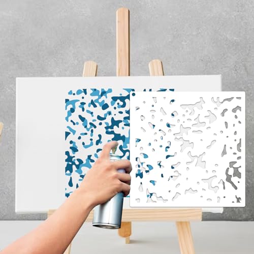 11.8inch Reusable Camouflage Stencil for Painting N365