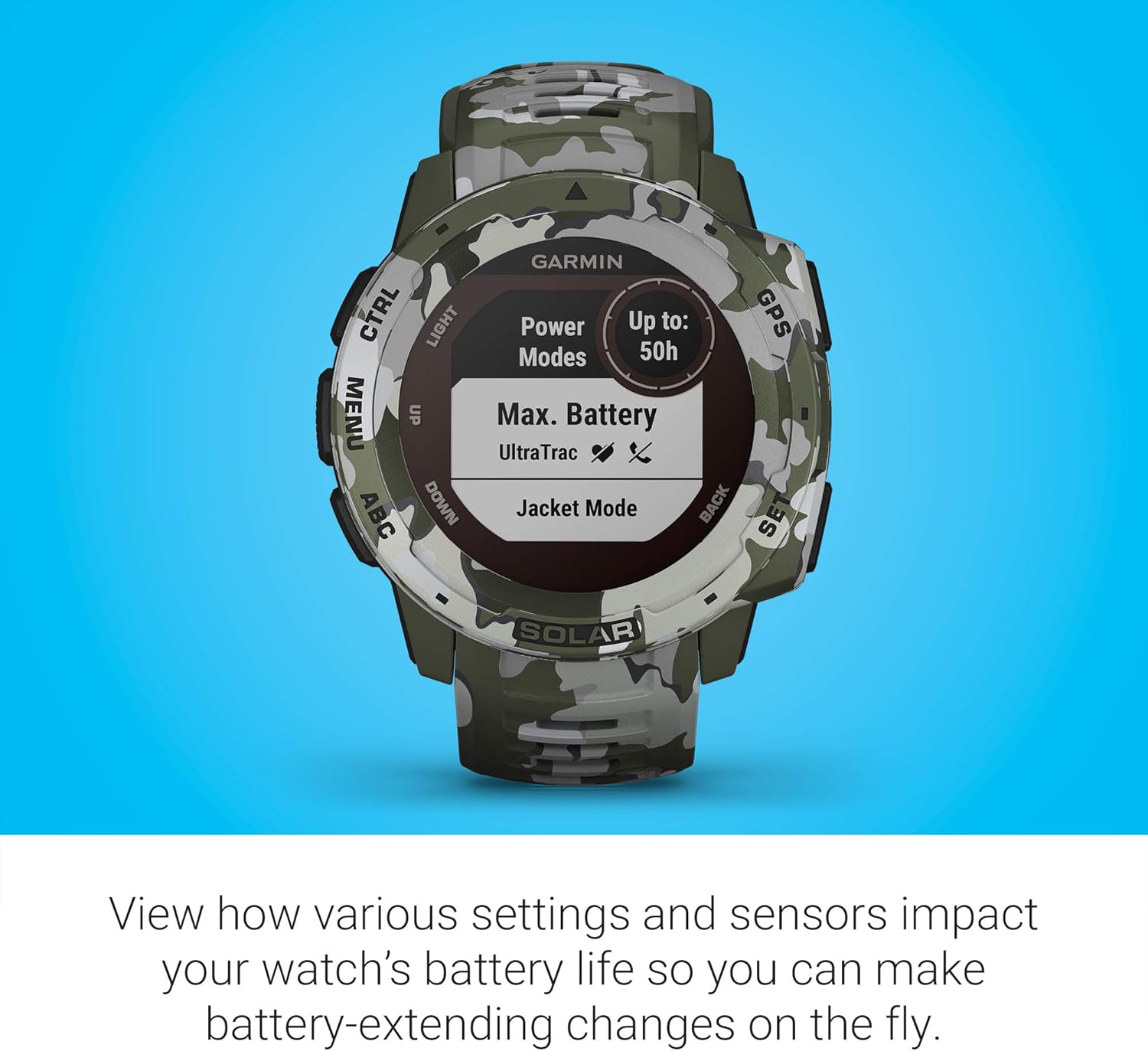 Rugged Outdoor Smartwatch with Solar Charging K51073