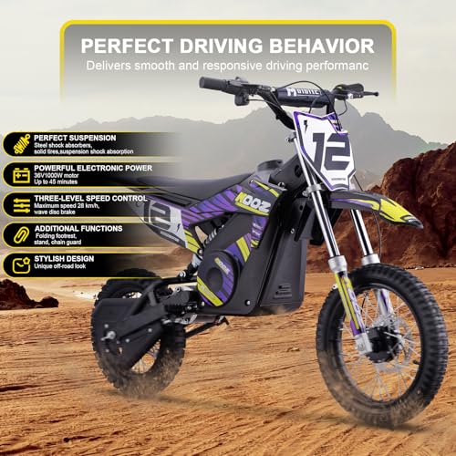 Purple Electric Dirt Bike T268639