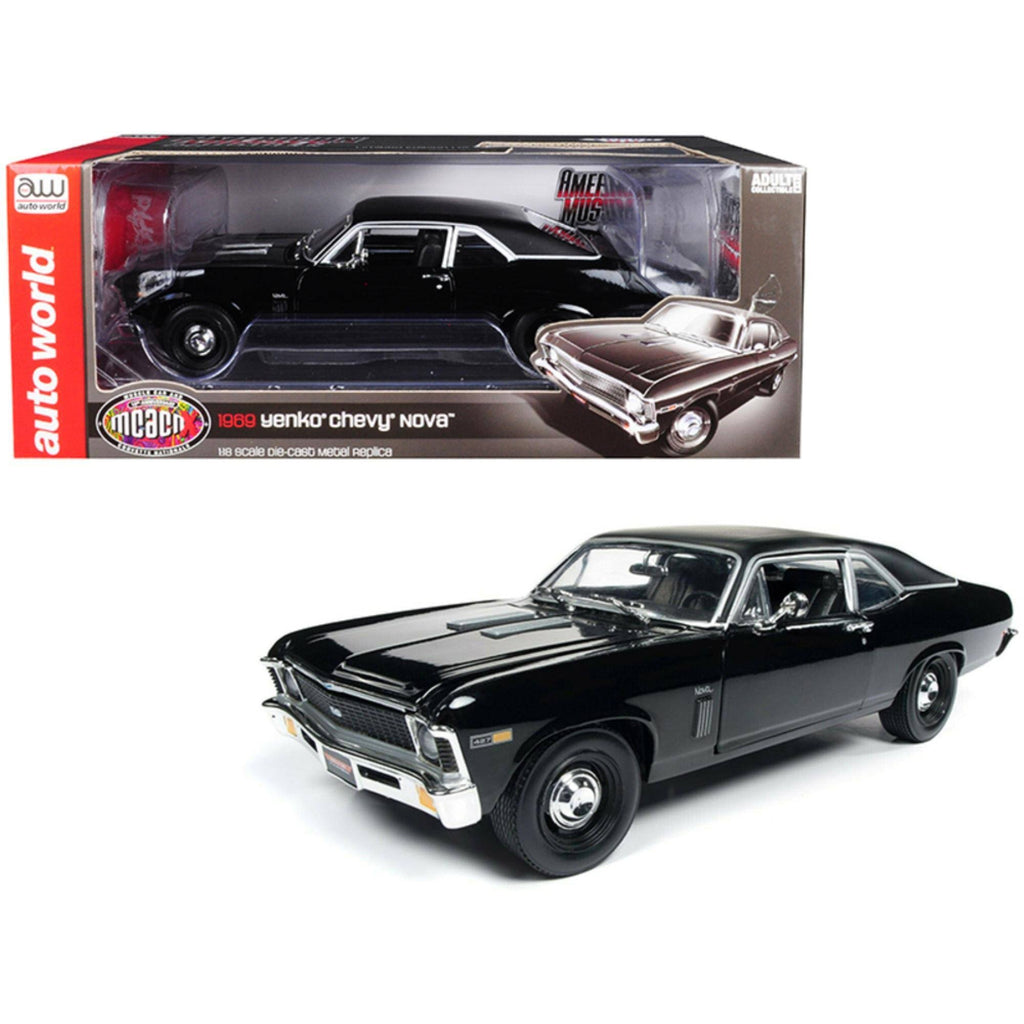 Gloss Black with Matt Black Top Muscle Car M6652