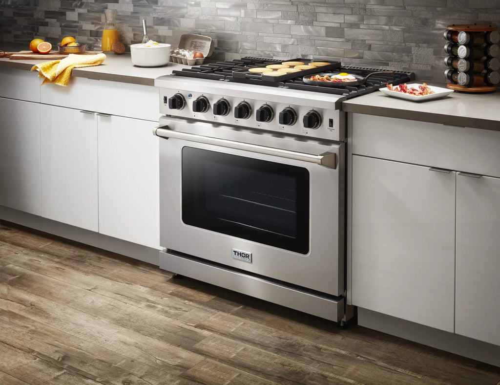 36-Inch Gas Range 6 Burners Stainless Steel H950852