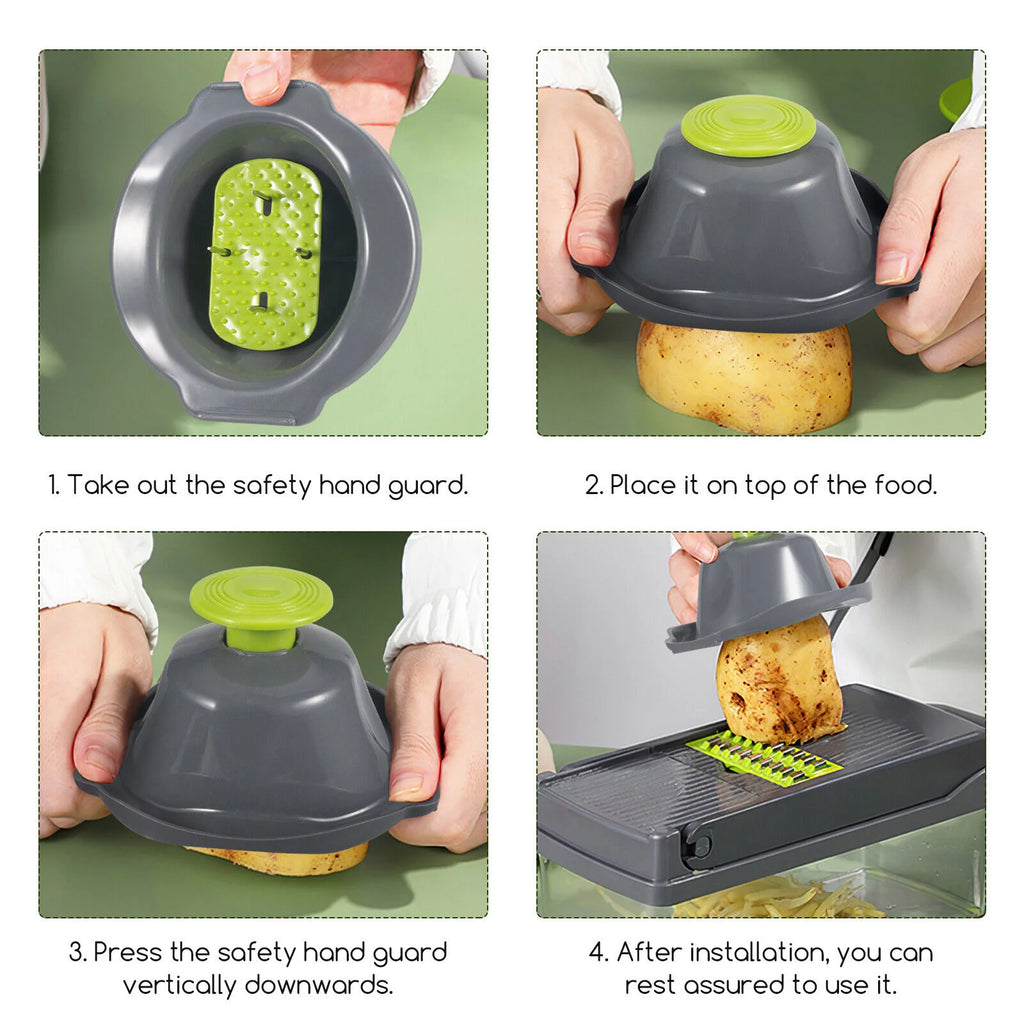 Vegetable Chopper Mandoline Slicer Food Dicer with Container J286