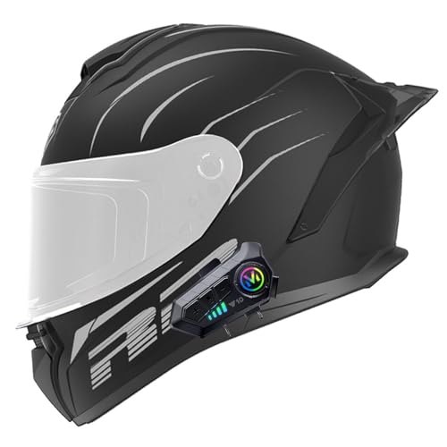 Full Face Motorcycle Bluetooth Helmet DOT FMVSS-218 Anti-Fog Visors Flip Up Modular Helmet Built-in Bluetooth Intercom V5127