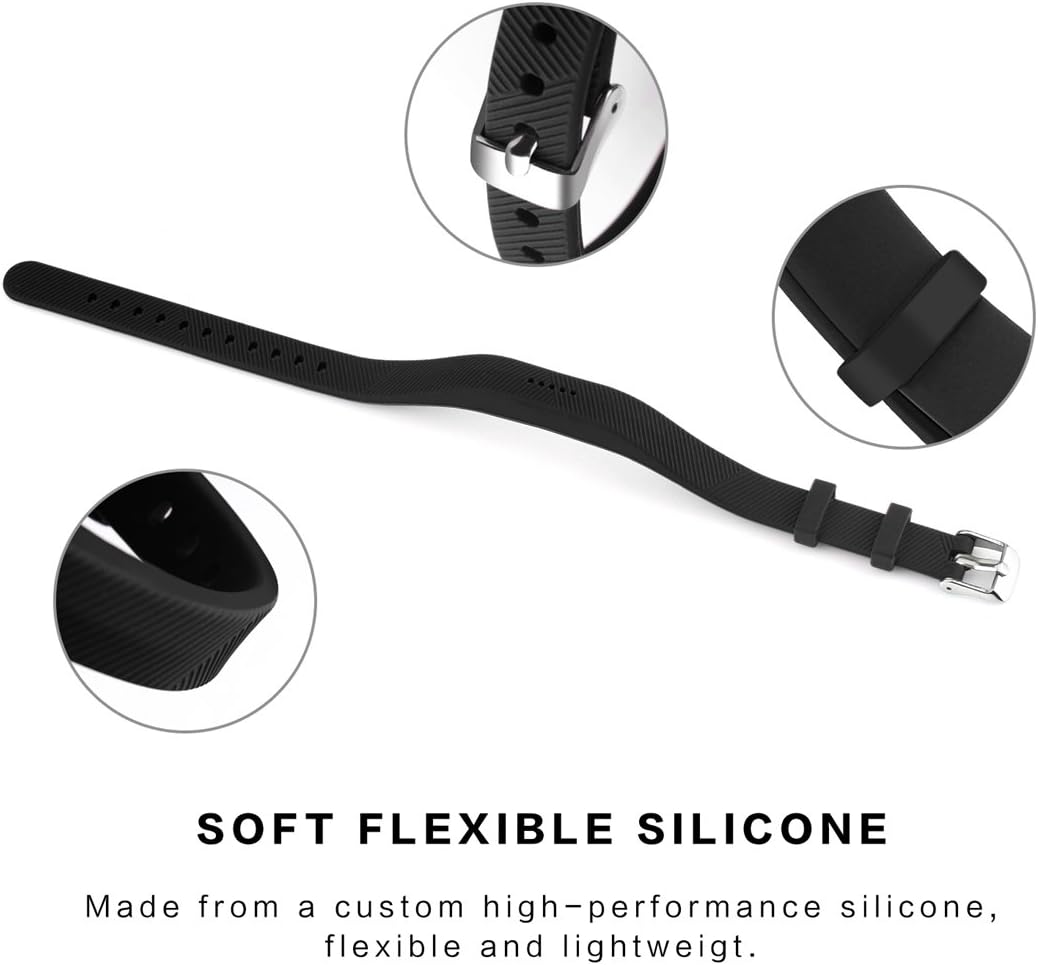 Silicone Wristband Replacement for Fitbit Flex 2 (4 Pack) K793
