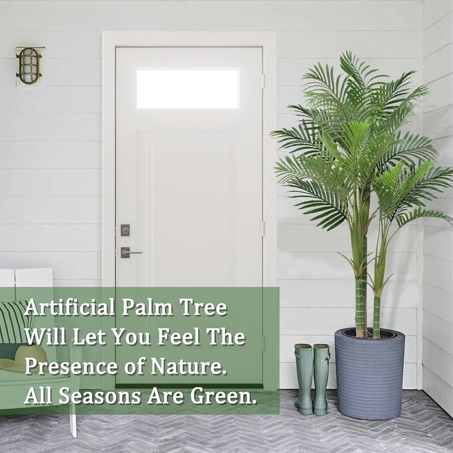 6.25 Ft Tall Artificial Palm Tree R4678