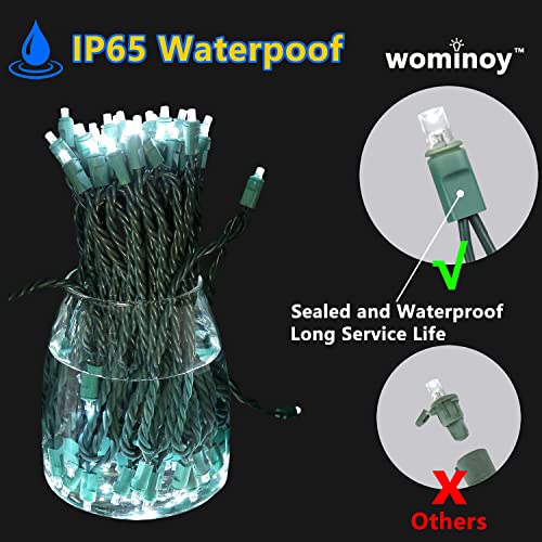 25ft 50 Counts Cool White LED Christmas Lights Outdoor Waterproof Green Wire X60274