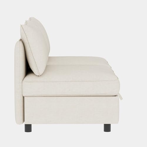 Oversized Modular Storage Sectional Sofa with Movable Ottomans and Seat, U-Shaped Chenille Upholstered Sofa Couch Z92590