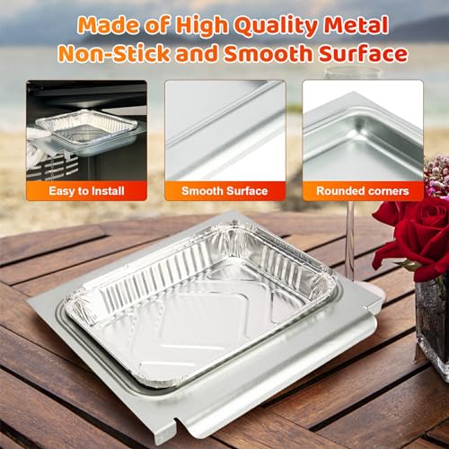 Grease Tray with Catch Pan and Foil Liner 10Pcs Aluminum Liner Z225983