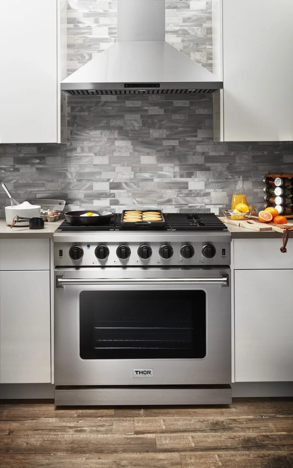 36-Inch Gas Range 6 Burners Stainless Steel H950852