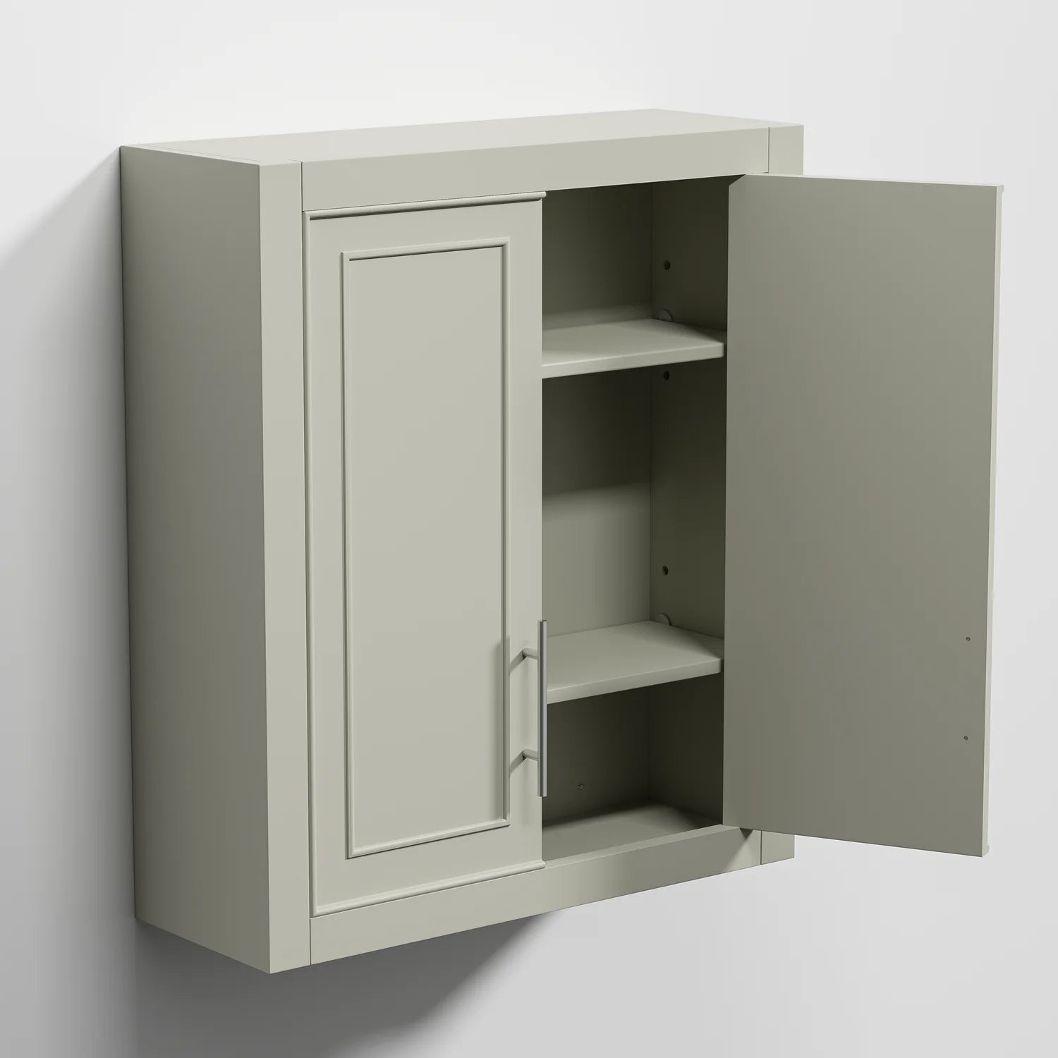 Gray Wood Wall Mounted Storage Cabinets G916608