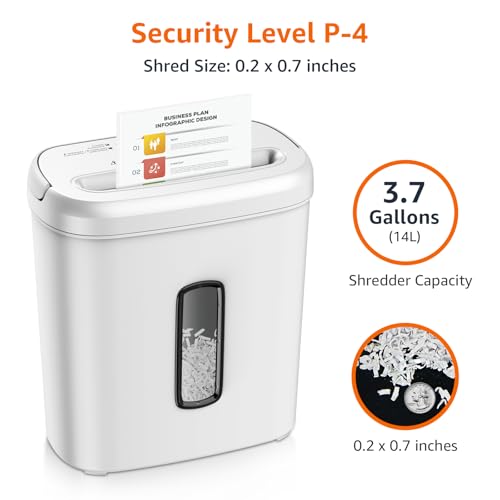 8-Sheet Cross Cut Paper Shredder - Black T708