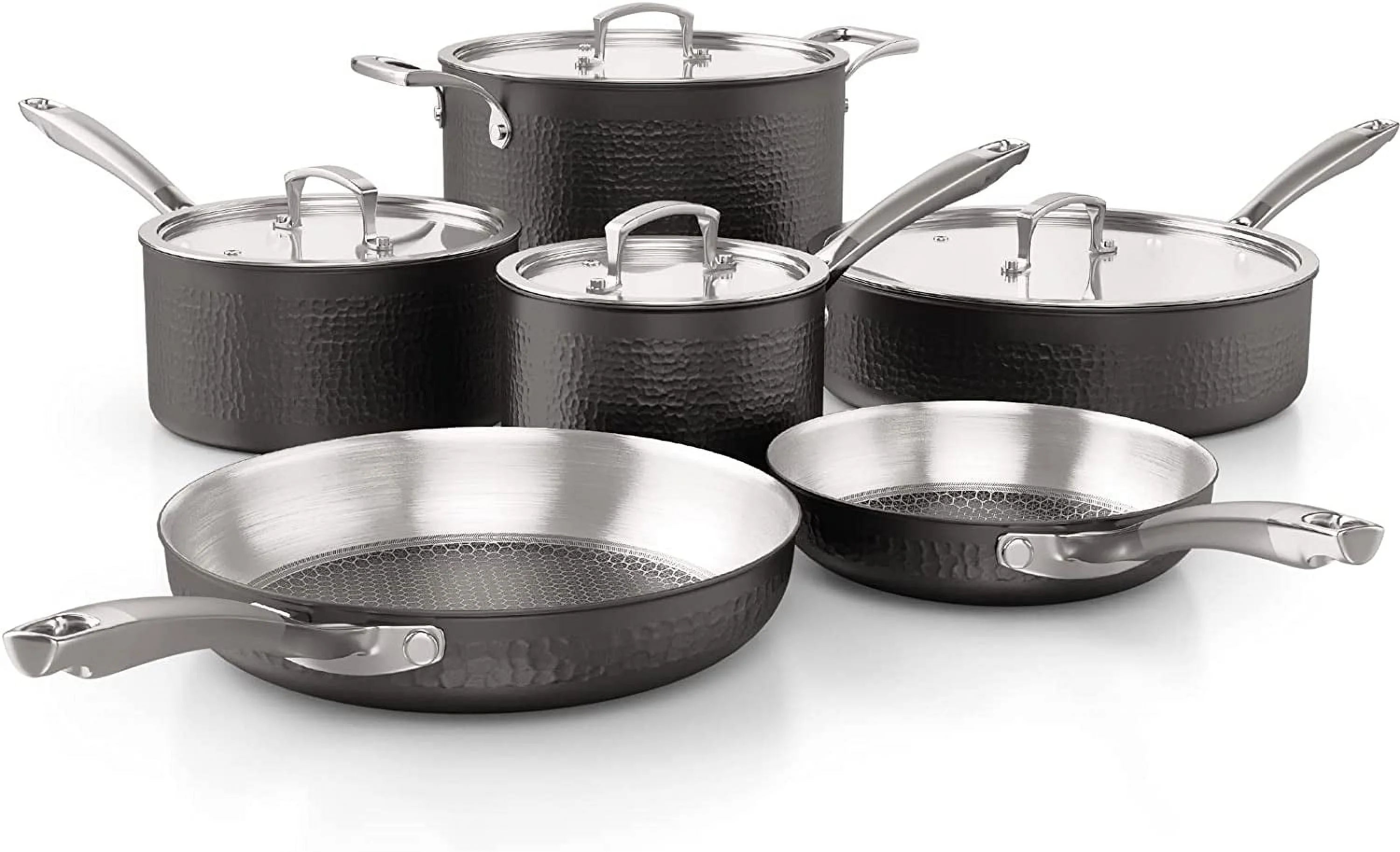 7-Piece Tri-Ply Stainless Steel Cookware Set H109537