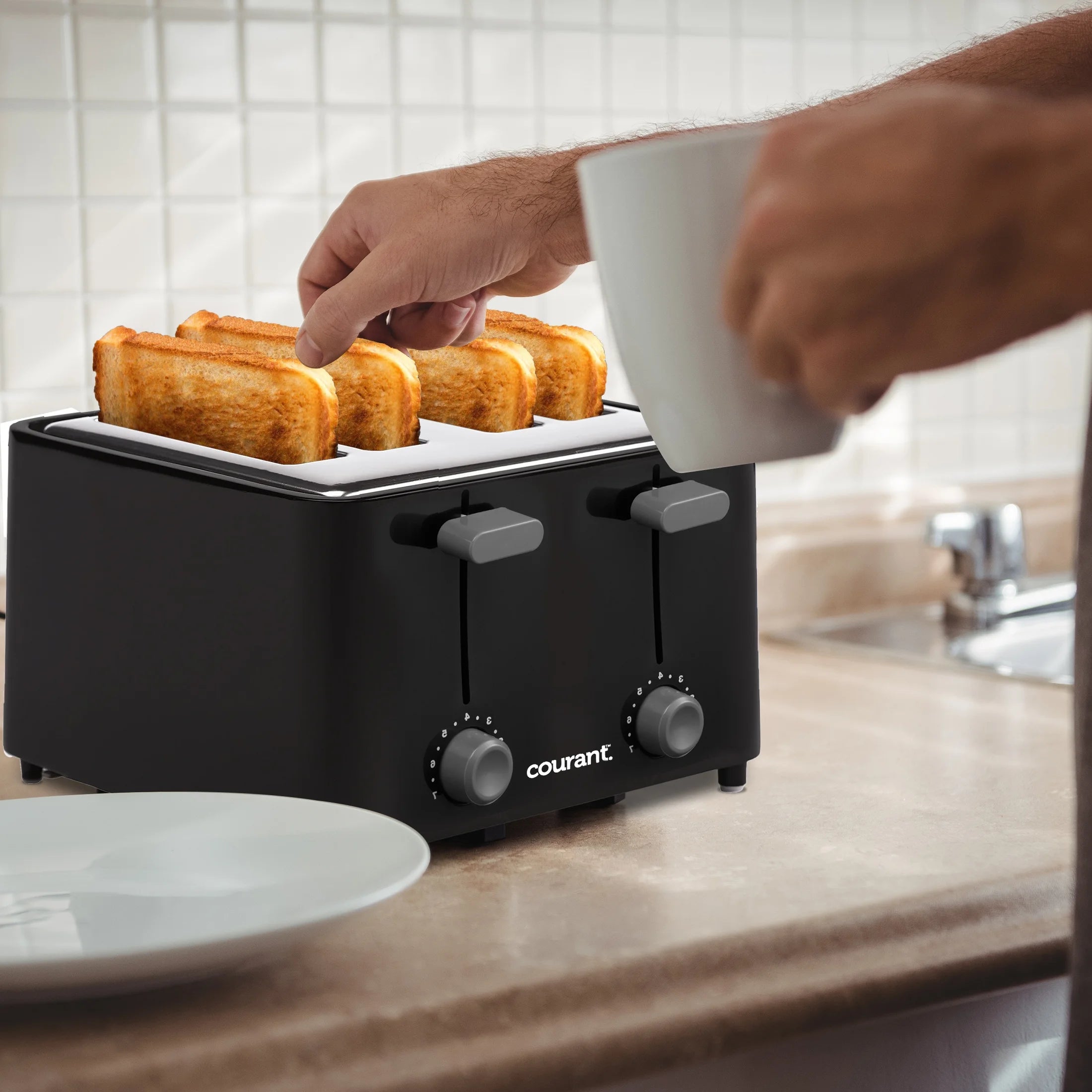 4 Slice Stainless Steel Toaster O537