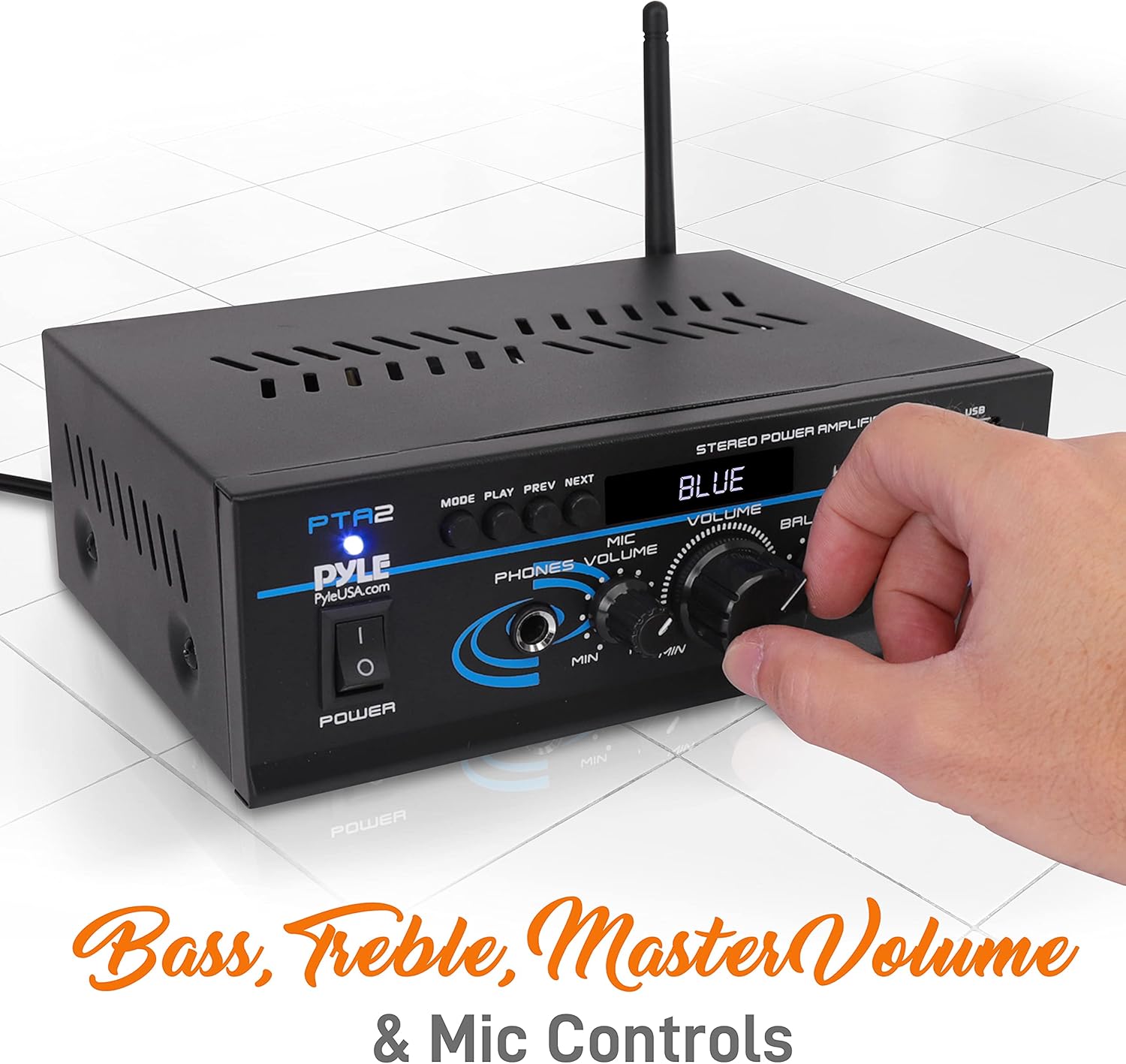 2X40W Bluetooth Dual Channel Stereo Amplifier U69142