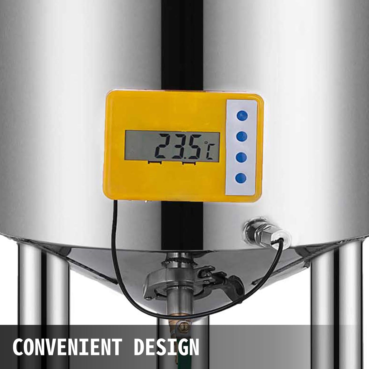 14 Gallon Stainless Steel Brew Fermenter with Conical Base H5397