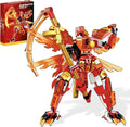 Red Ninja Figure Toy Building Blocks Set H455320