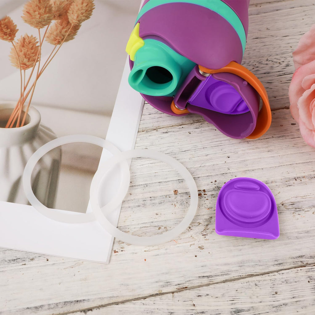 4pcs Silicone Bottle Seal Ring Replacement Rubber Stopper for 19oz 24oz 32oz 40oz Water Bottle Lid Parts X571336
