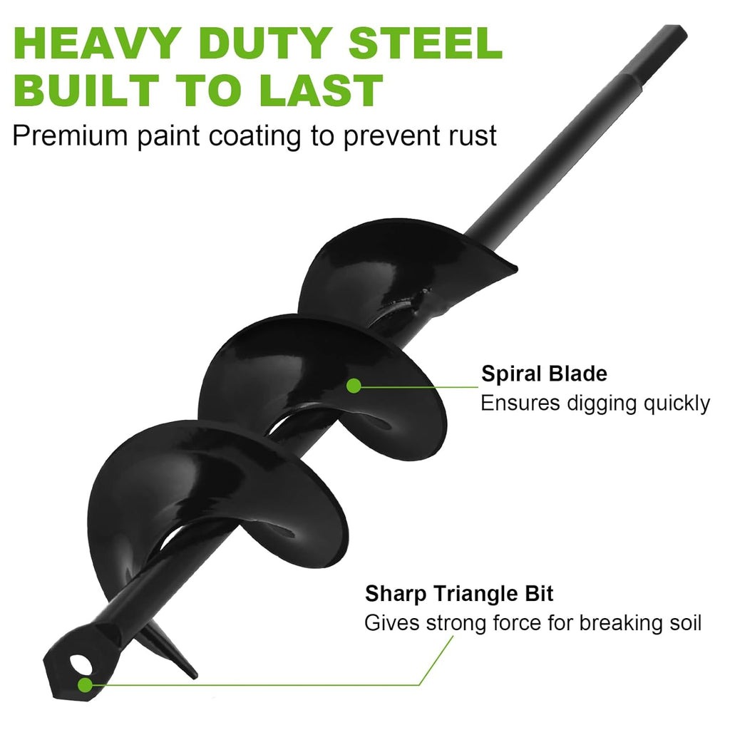 2 x 14.6 Inch Garden Auger Drill Bit A42496