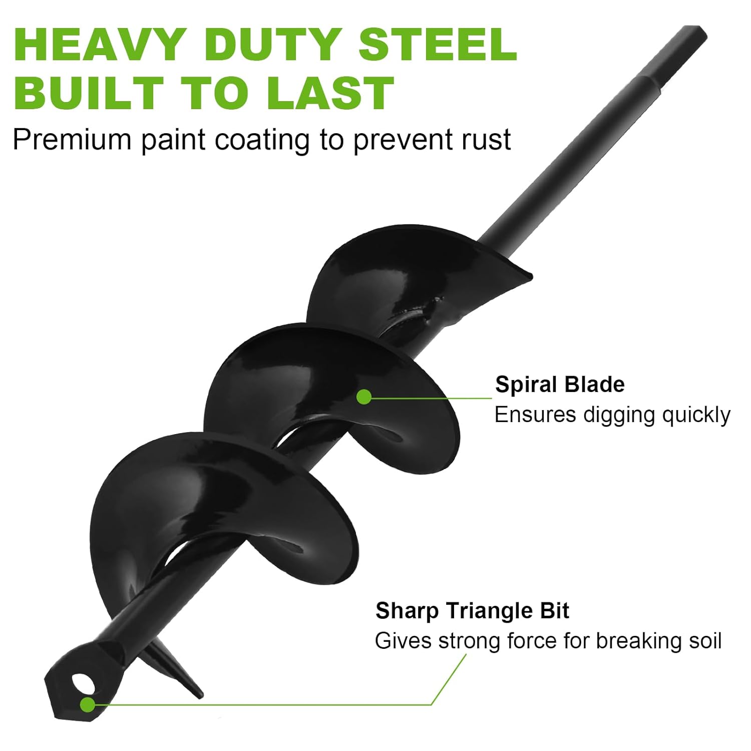 2 x 14.6 Inch Garden Auger Drill Bit A42496