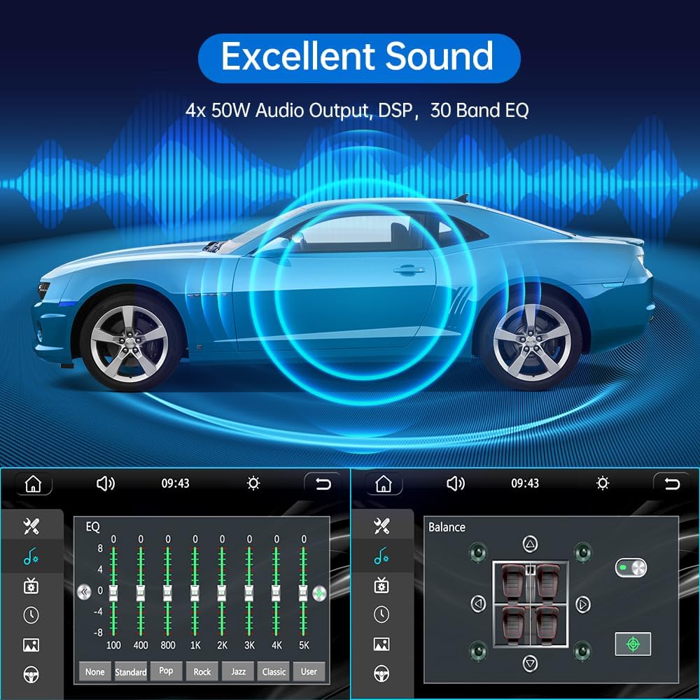 7 Inch Double Din Car Stereo with HD Touch Screen Bluetooth 5.2 B748908