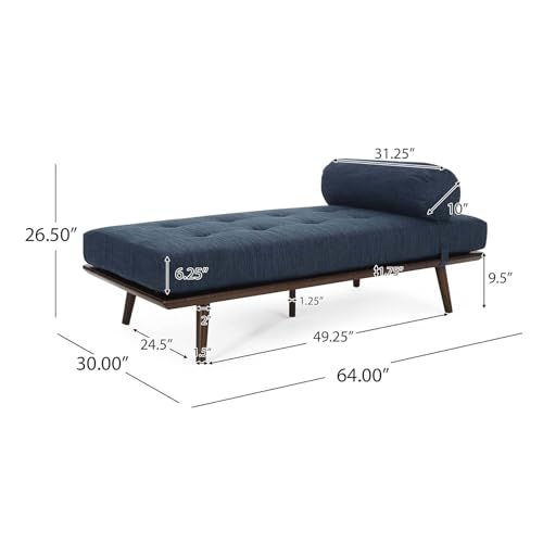 Beige Fabric Chaise Lounge N796
