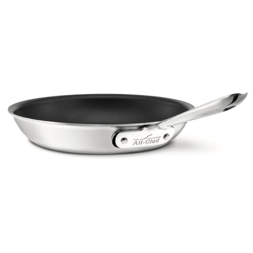5-Ply Brushed Stainless Steel Fry Pan 8 Inch L370127