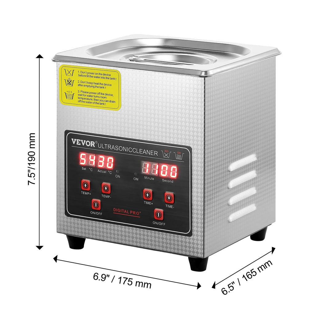 2L Ultrasonic Cleaner with Timer Heating U49766