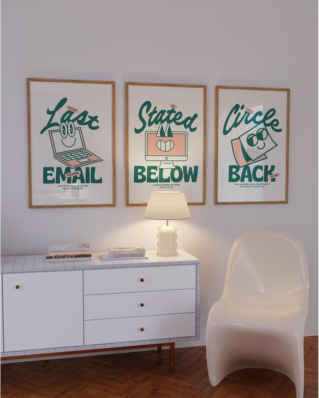 Set of 3 Unframed 12x16 Inch Canvas Wall Art Prints T292014