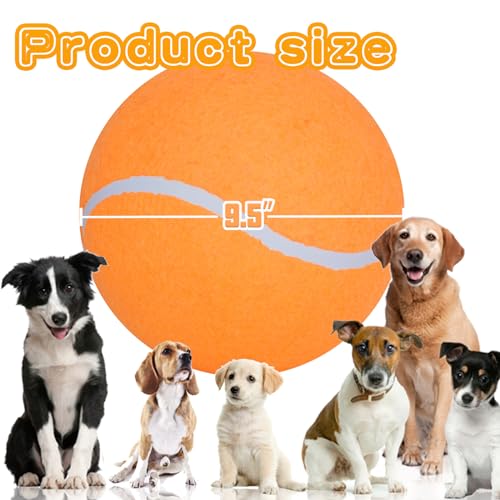 9.5" Giant Tennis Ball Dog Toy (Yellow) G9729