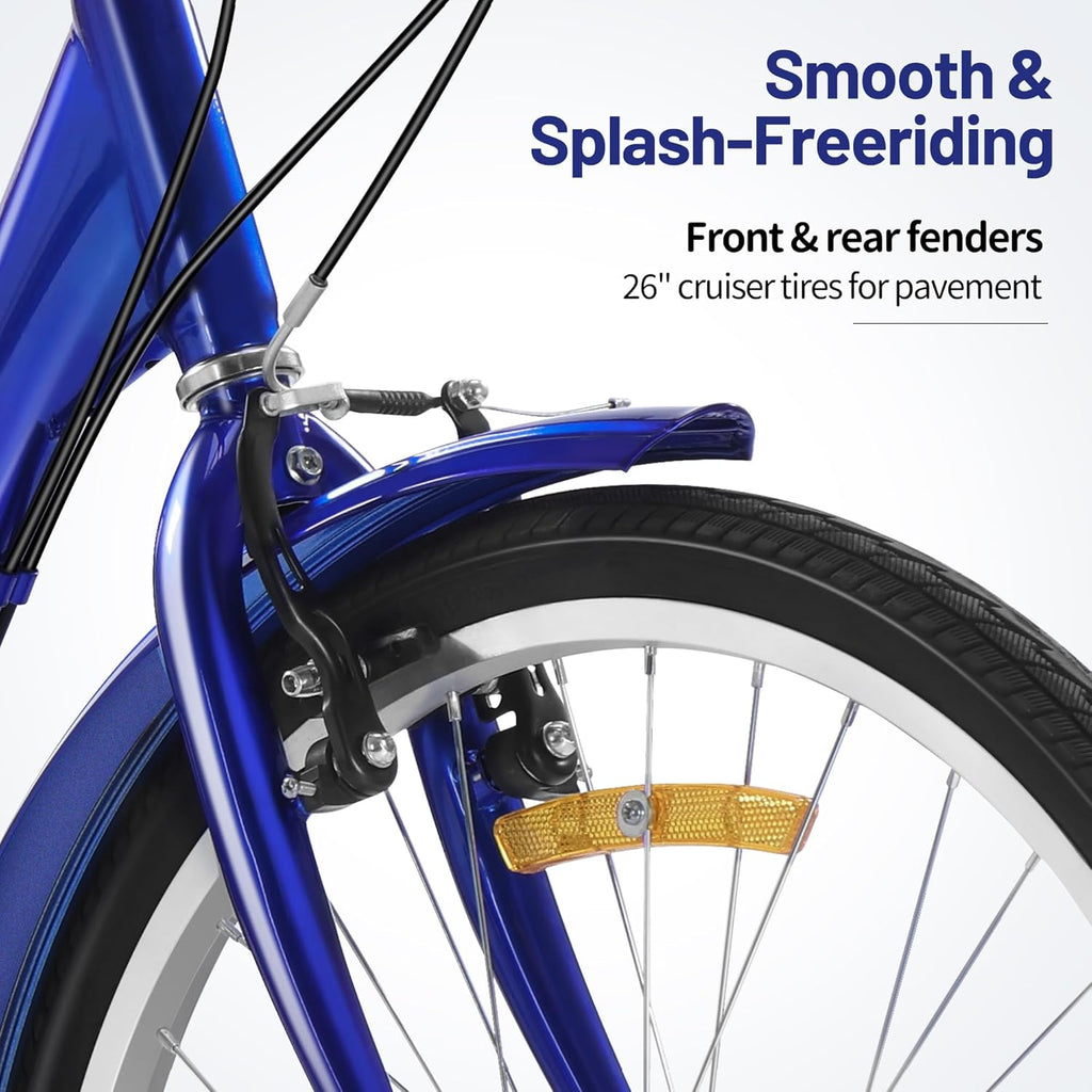 24 Inch 3 Wheel Tricycle with Rear Basket W522057