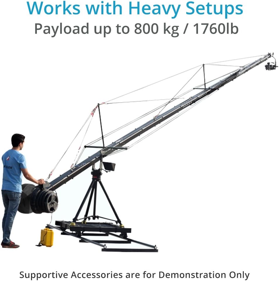 Heavy Duty 16ft Aluminium Tripod Dolly Rail Track System with Carry Bag X6154