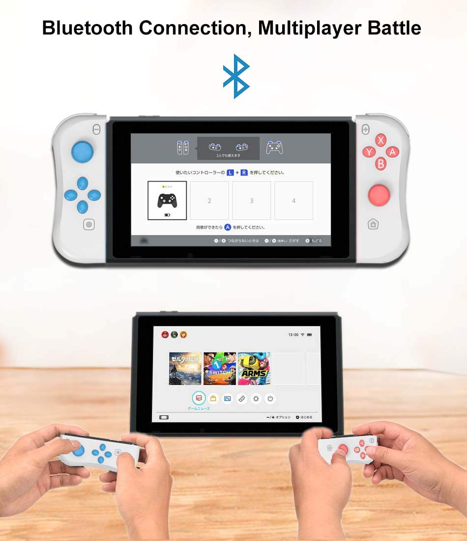 Light Gray Joy Pad Controllers for Nintendo Switch Console P179017