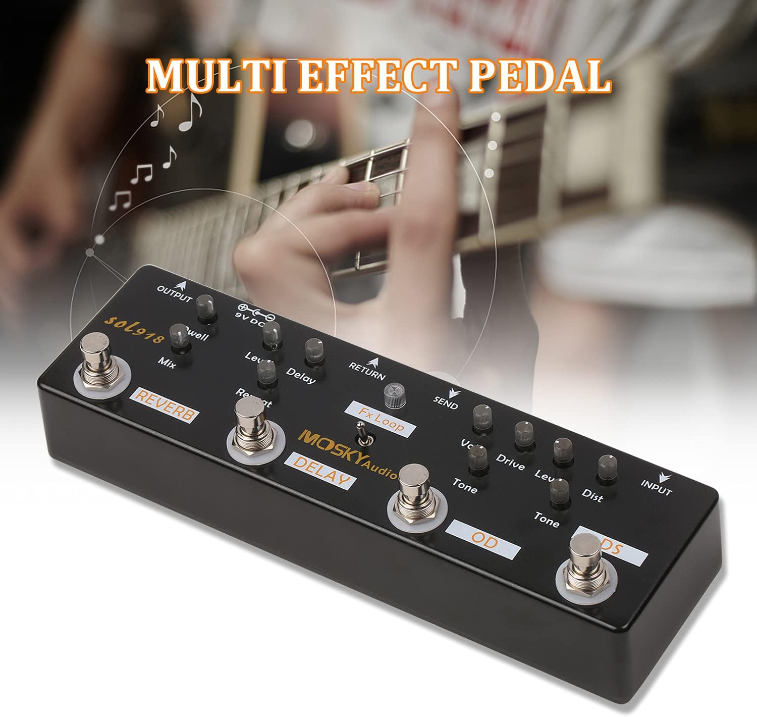 5-in-1 Multi Effect Guitar Pedal Q93622