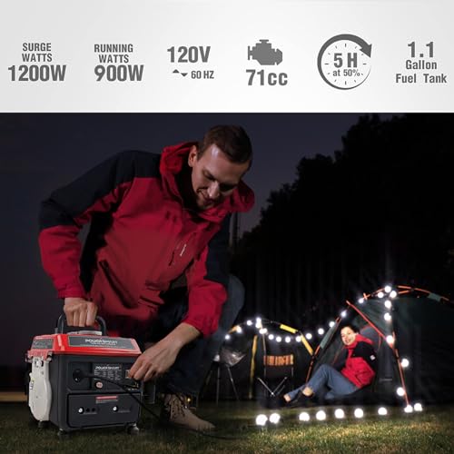 1500-Watt Gas Powered Portable Inverter Generator T1827