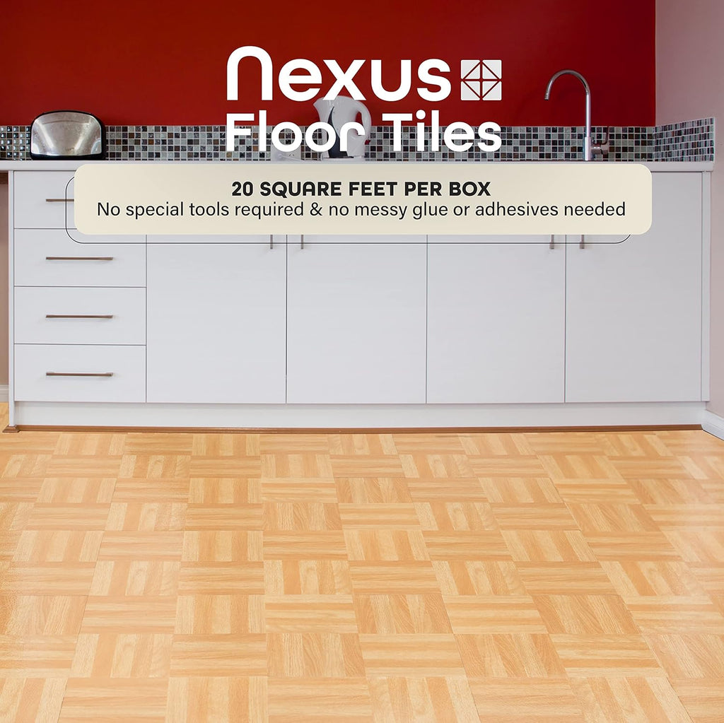 20 Tiles Self Adhesive 12-Inch Vinyl Floor Tiles A54121