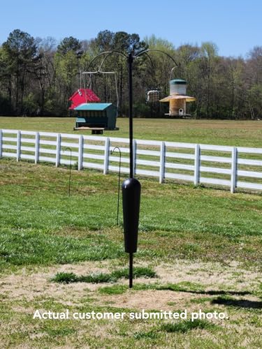 Bird Feeder Pole System with 4 Hanging Stations C319