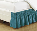 Queen-King Solid Grey Elastic Bed Skirt Y852