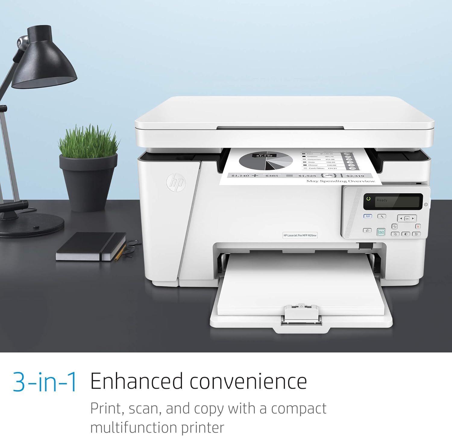 Wireless All-in-One Compact Laser Printer J464