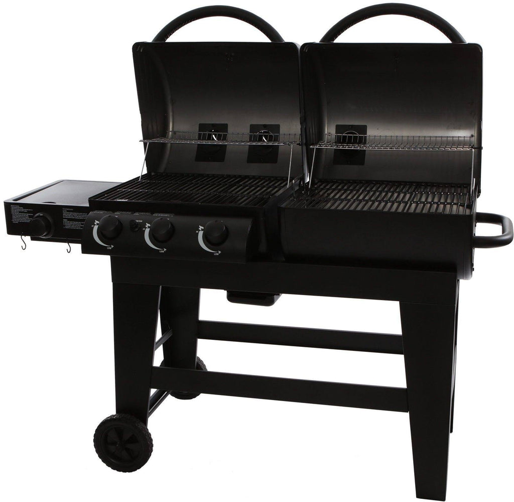 Dual Function Gas & Charcoal Grill Black B232099
