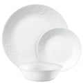 12 Piece White Dinnerware Set Y5575