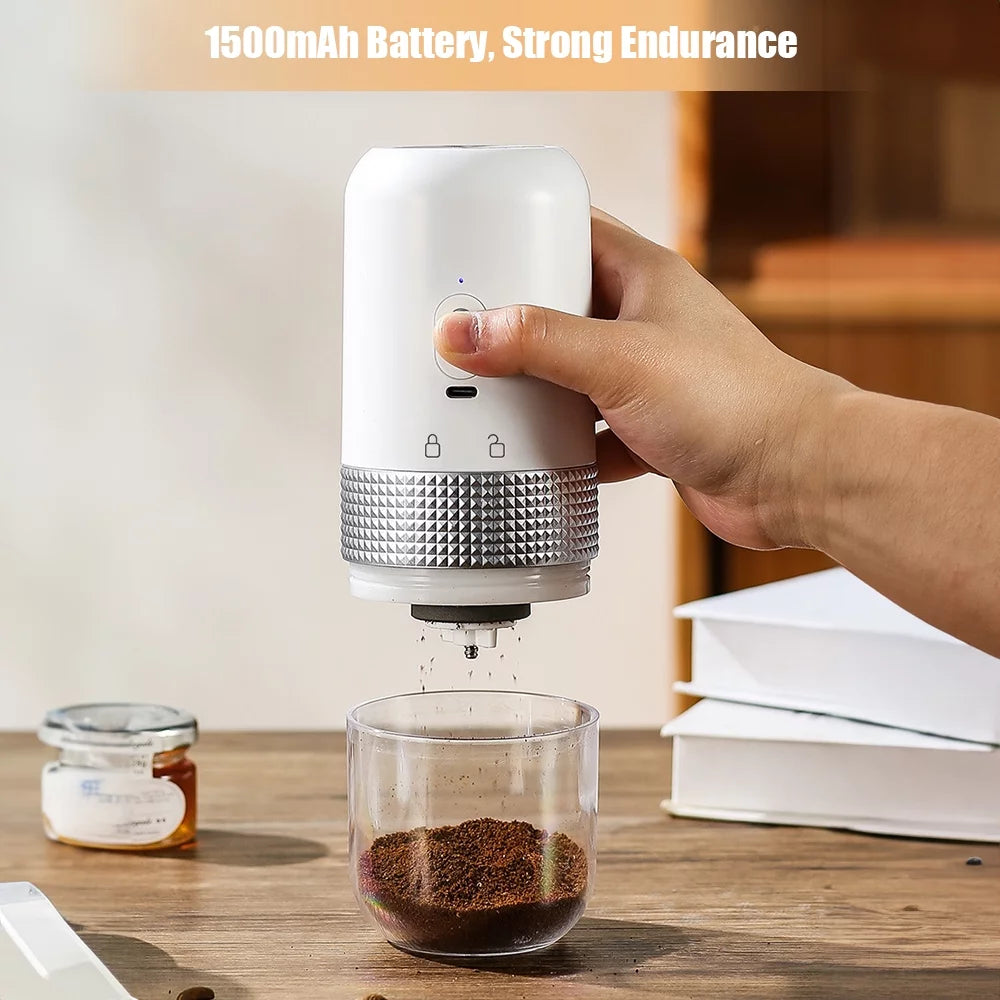 Portable Electric Burr Coffee Grinder with Ceramic Grinding Core D612