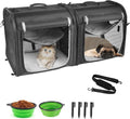 2-in-1 Pet Carrier for Small Dogs Cats Double Cat Carrier with Litter Box P362375
