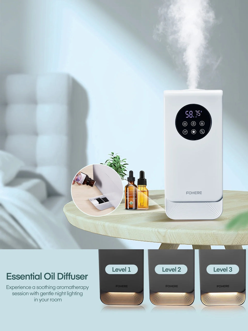 White 6.5L Ultrasonic Humidifier U965