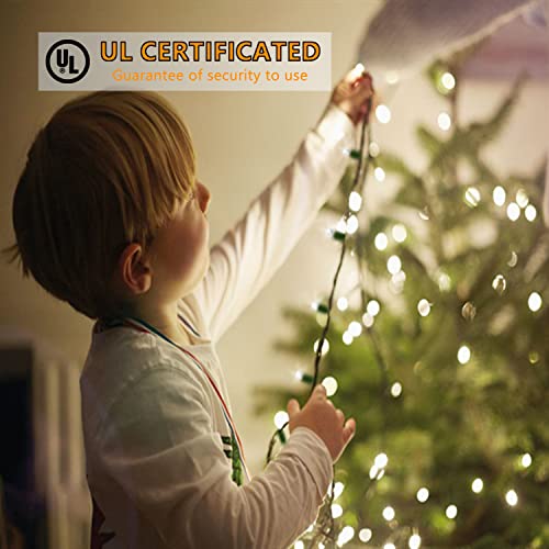 25ft 50 Counts Cool White LED Christmas Lights Outdoor Waterproof Green Wire X60274
