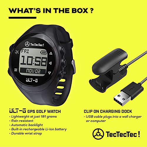 Black Golf GPS Watch with LCD Display P844
